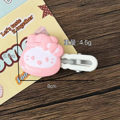 繽紛貓咪福袋髮夾－黃色貓咪髮夾款細節2｜https://igowo.tw/