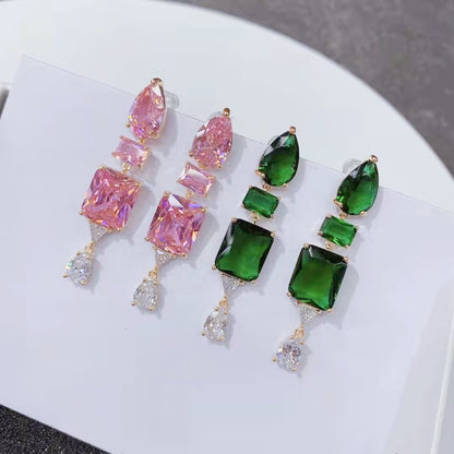 鋯石簡約耳環－商品主圖｜https://igowo.tw/