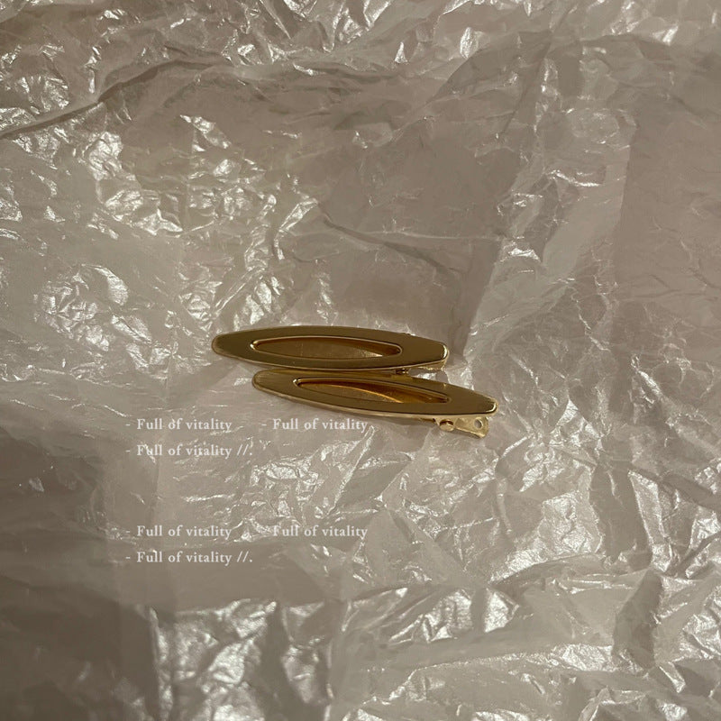 黑色金屬一字髮夾