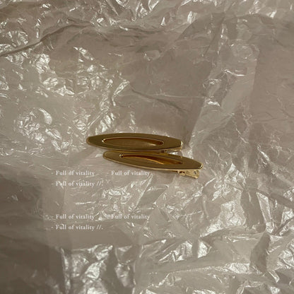 黑色金屬一字髮夾