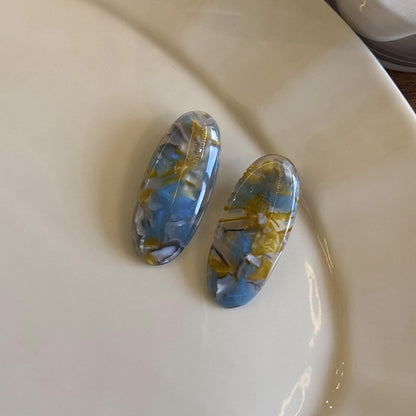 醋酸板材橢圓髮夾