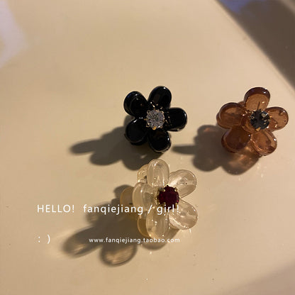 醋酸板材復古鯊魚夾－咖色款細節｜https://igowo.tw/