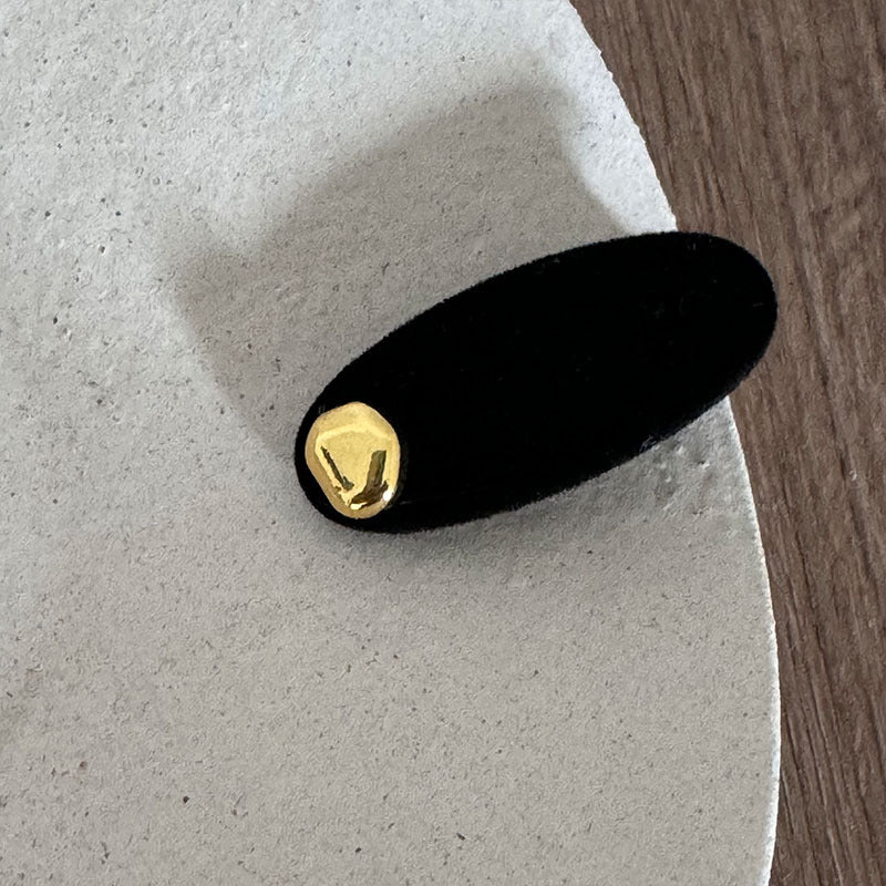 黑色復古簡約髮夾