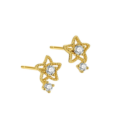 S925 養耳洞一周耳釘女小巧氣質高級感耳骨釘洗睡免摘網紅耳飾