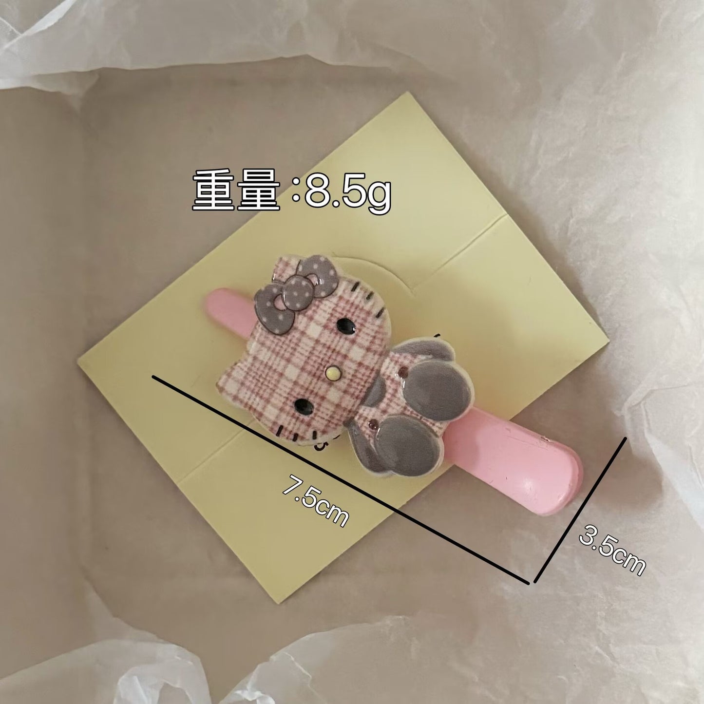 貓咪簡約髮夾