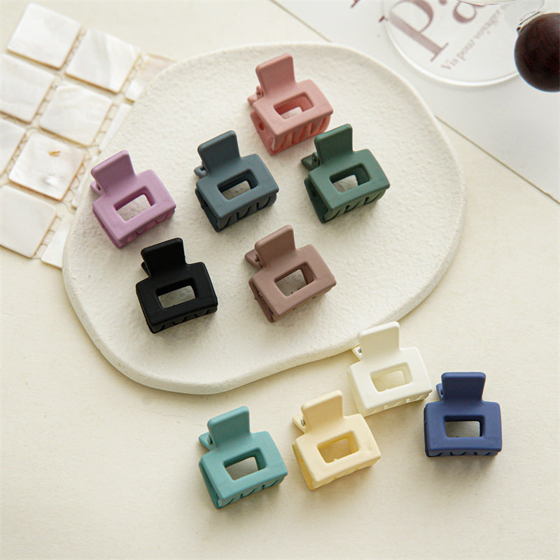 方形磨砂鯊魚夾－藍色款實拍｜https://igowo.tw/