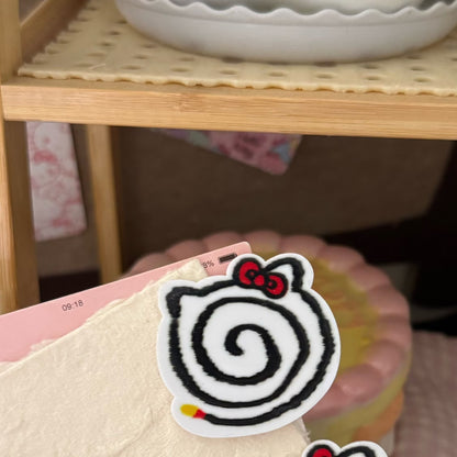 黑色貓咪卡通髮夾