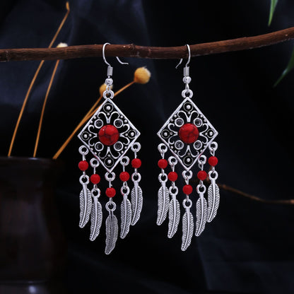 流蘇復古耳環－細節特寫68｜https://igowo.tw/