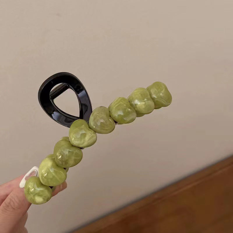 醋酸板材愛心簡約髮夾