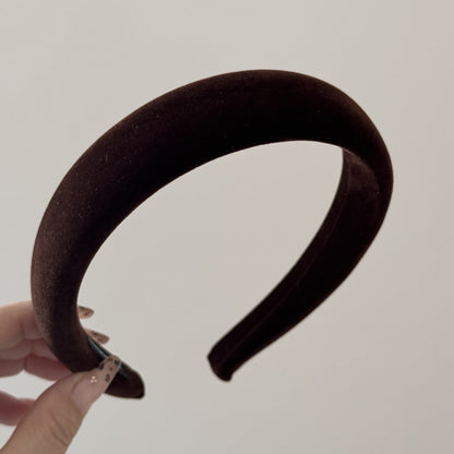 絨面簡約髮箍－細節特寫5｜https://igowo.tw/