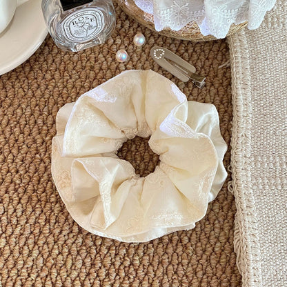 蕾絲大腸圈刺繡鯊魚夾