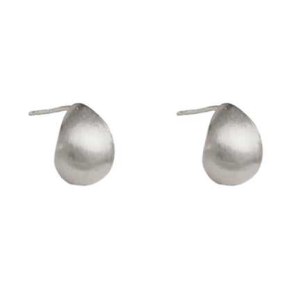 金屬C形拉絲小巧耳釘
