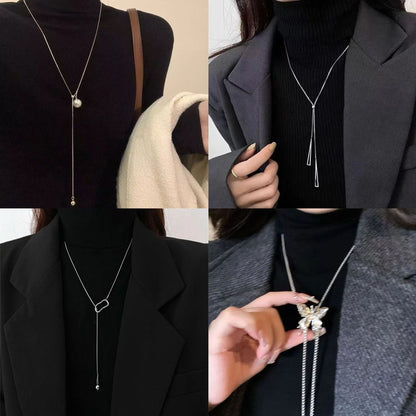蝴蝶可調式簡約項鍊－商品主圖｜https://igowo.tw/