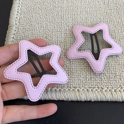 愛心星星簡約髮夾