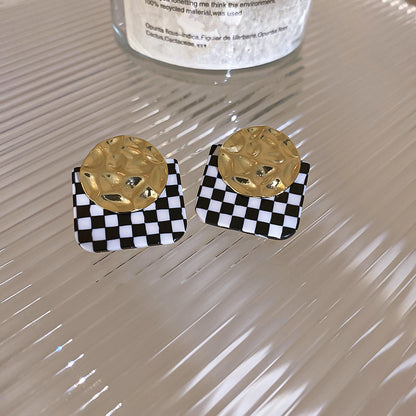 真金電鍍銀針超仙珍珠花朵耳釘時尚氣質耳環輕奢高級感耳飾批發女