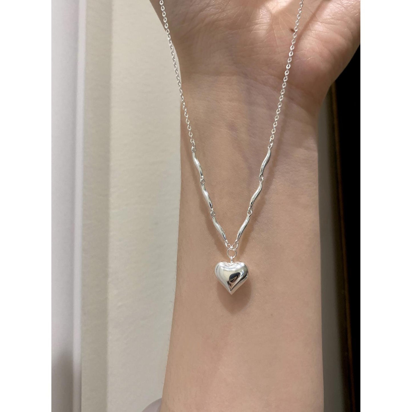 S925愛心簡約項鍊