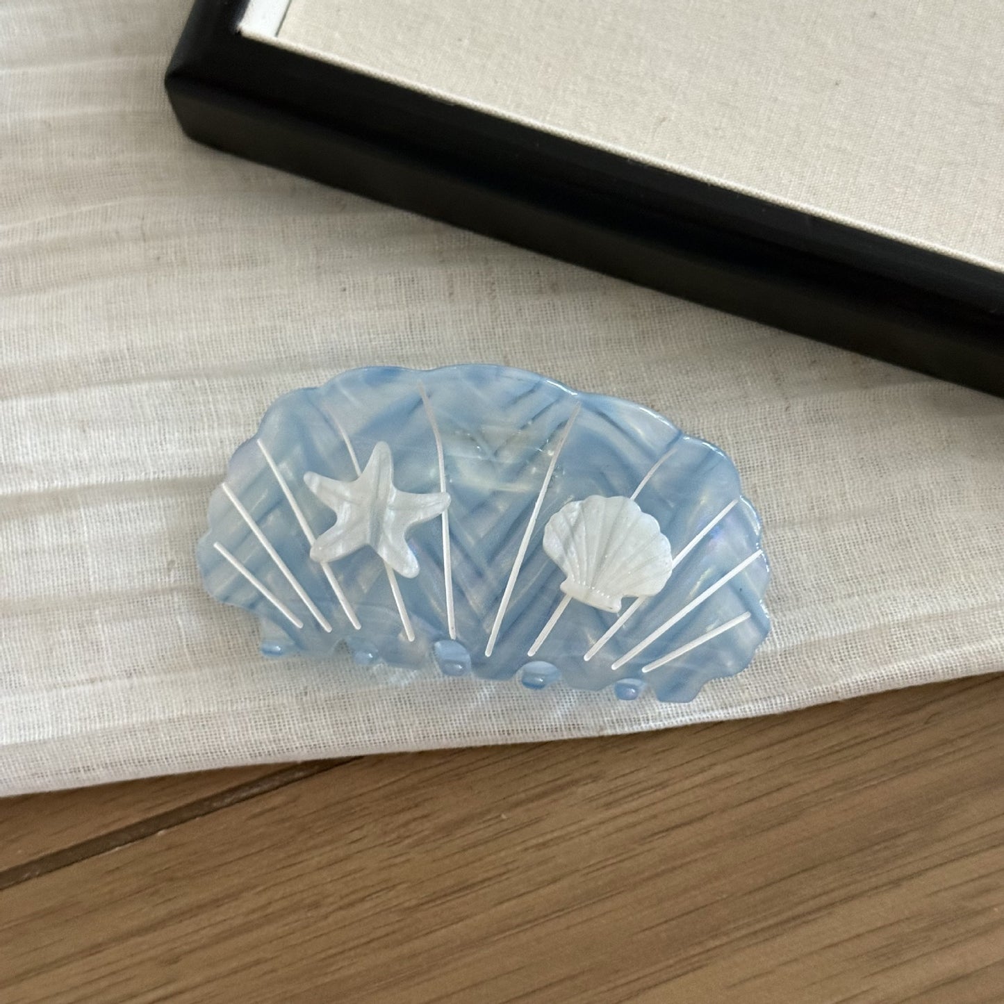 醋酸板材海星鯊魚夾－鯨魚款細節｜https://igowo.tw/