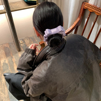 蝴蝶結大腸圈立體髮圈－細節特寫2｜https://igowo.tw/