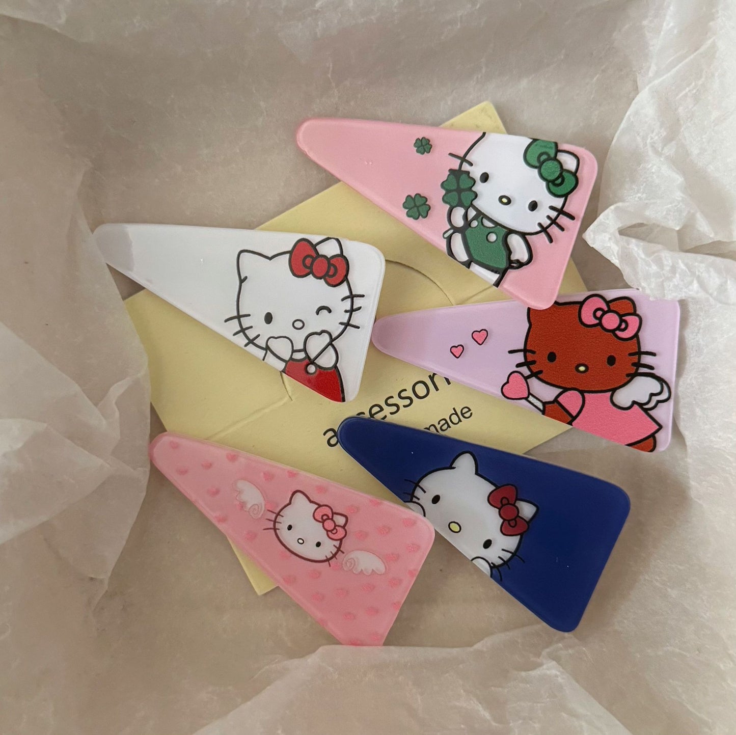 繽紛壓克力貓咪髮夾－商品主圖｜https://igowo.tw/