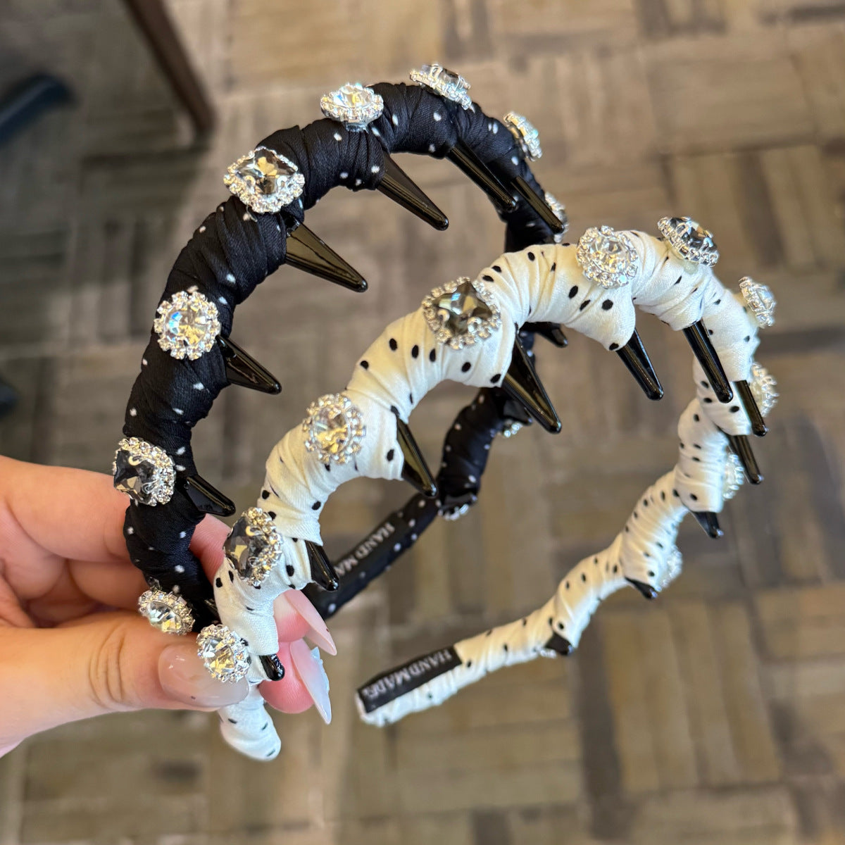 鋯石纏繞髮箍－第二視角實拍｜https://igowo.tw/