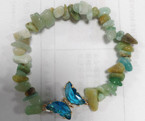 紫色碎石蝴蝶手鏈