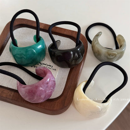 壓克力復古簡約髮圈－商品主圖｜https://igowo.tw/