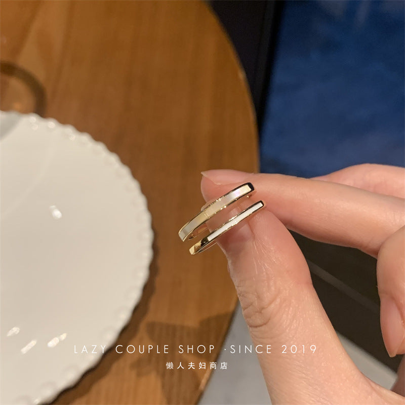 珍珠蝴蝶可調式戒指－棕B款細節82｜https://igowo.tw/
