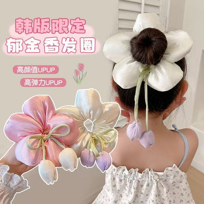 大腸圈鬱金香髮圈－商品主圖｜https://igowo.tw/