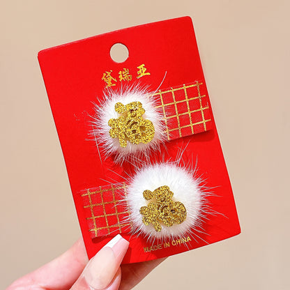 絨面蝴蝶結復古髮夾－細節特寫29｜https://igowo.tw/