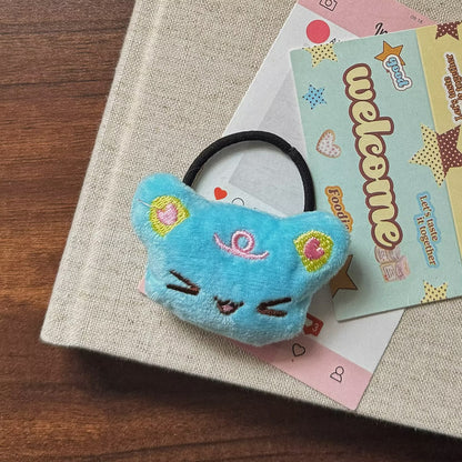 黃色小熊卡通髮圈