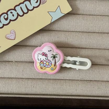 繽紛小狗花朵髮夾