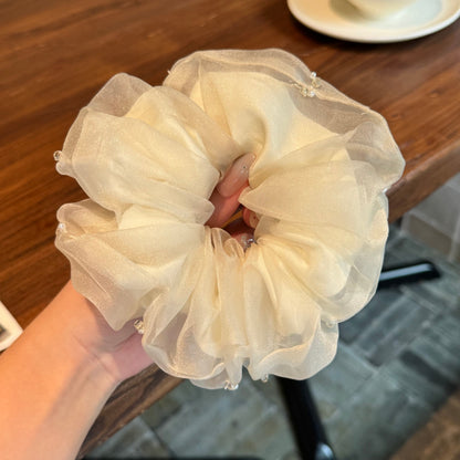 珍珠大腸圈復古髮圈