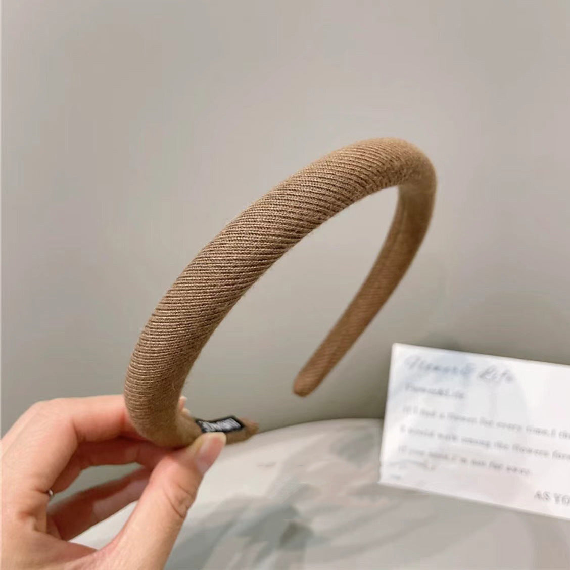 格紋復古髮箍