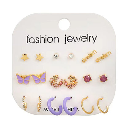 金屬幾何耳環套組－細節特寫42｜https://igowo.tw/