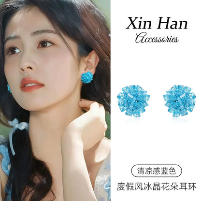串珠三角形簡約耳釘－商品主圖｜https://igowo.tw/