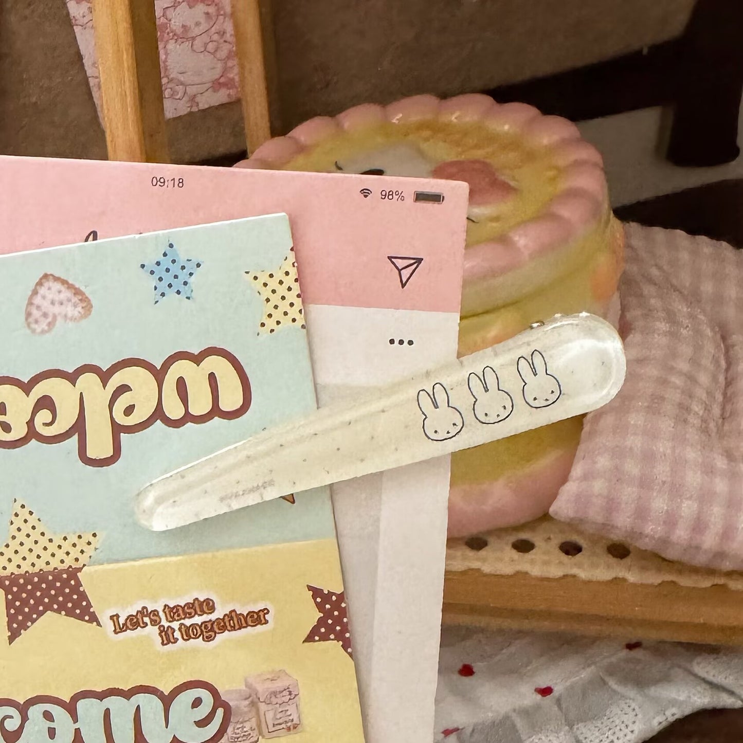 繽紛兔子卡通髮夾