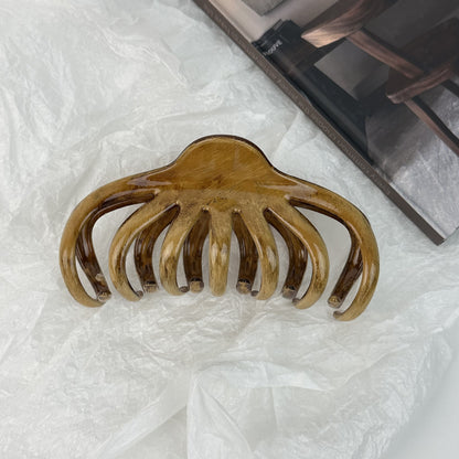 棕色簡約鯊魚夾