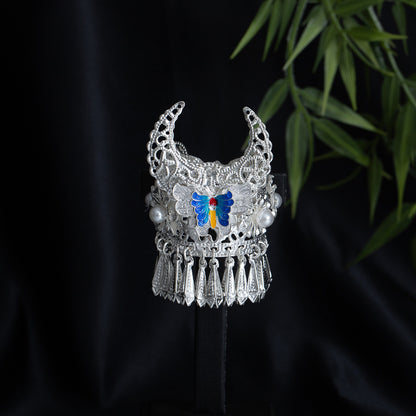 珍珠花朵流蘇鏤空飾品－/花雀，吊墜隨機款細節｜https://igowo.tw/