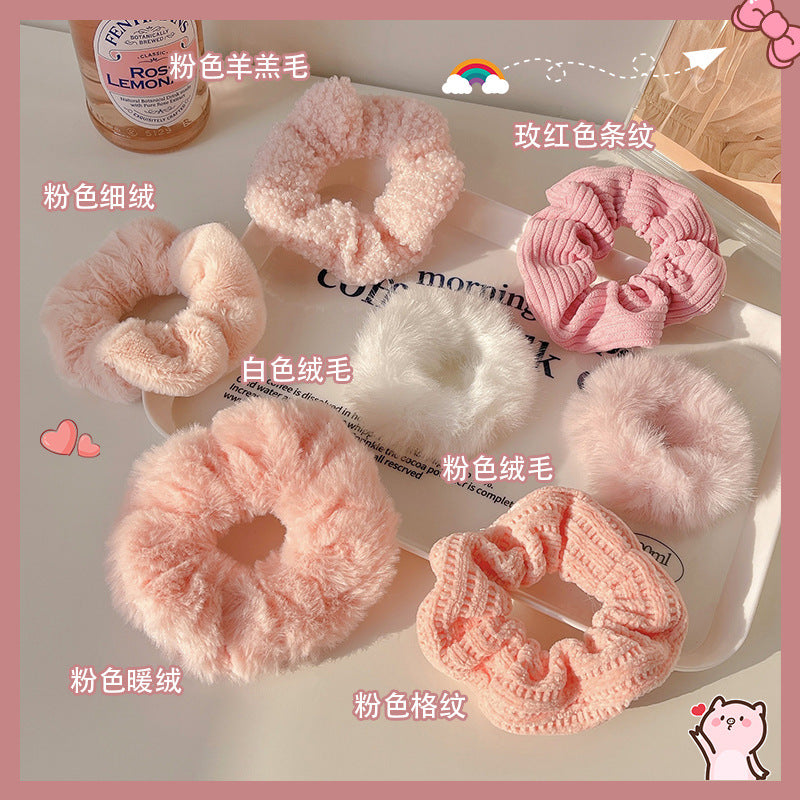 絨面大腸圈簡約髮圈－商品主圖｜https://igowo.tw/
