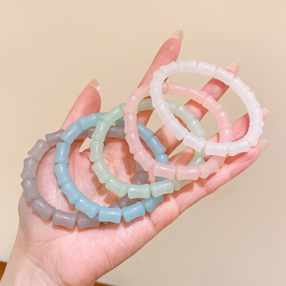 竹節兩用復古髮圈－商品主圖｜https://igowo.tw/