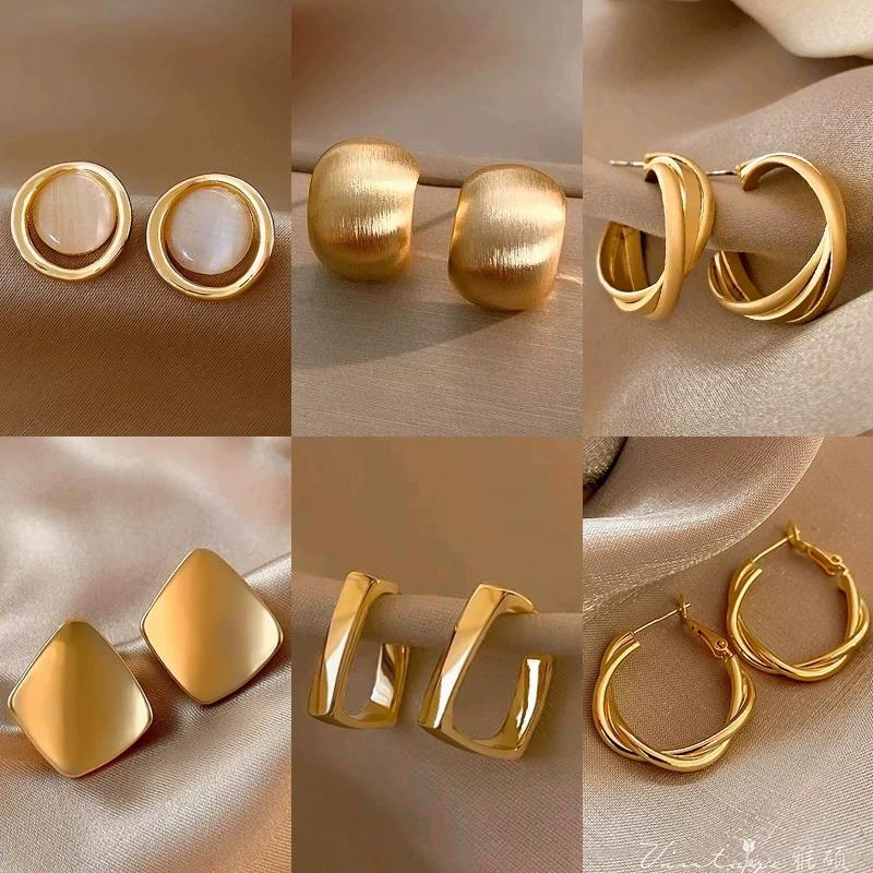金屬復古耳釘－細節特寫33｜https://igowo.tw/