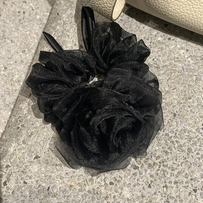 網紗花朵髮圈