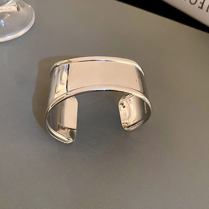 新品重工歐美金屬風手鐲精致輕奢氣質手環寬邊個性高級感手飾批發