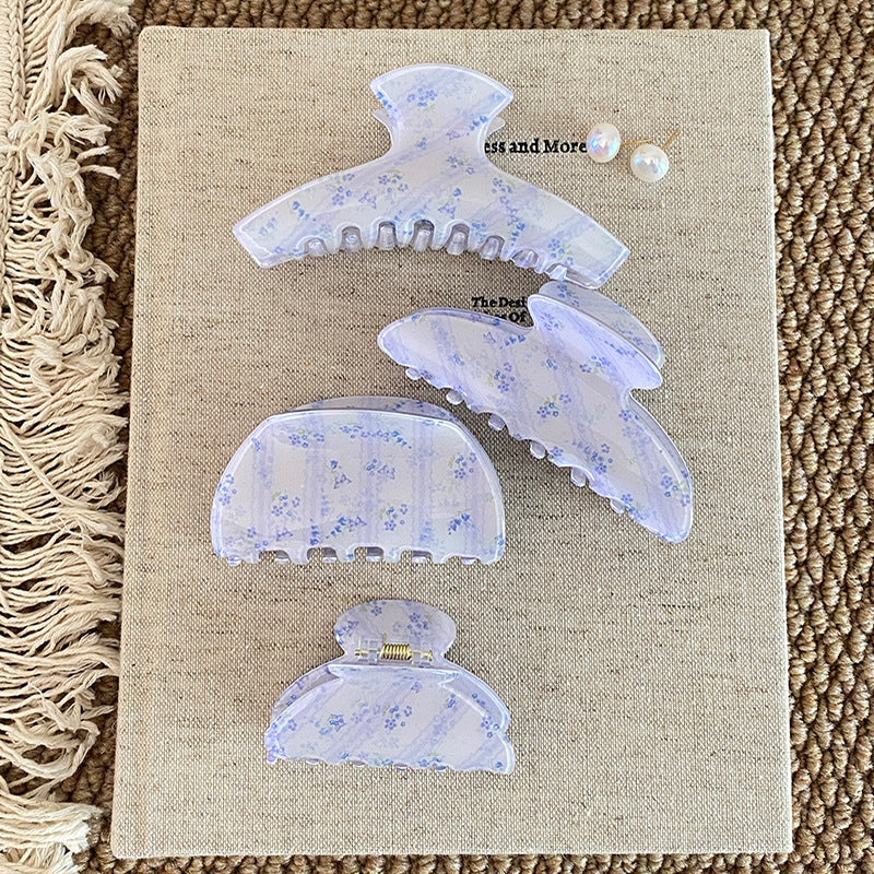 碎花簡約鯊魚夾－商品主圖｜https://igowo.tw/