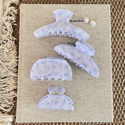 碎花簡約鯊魚夾－商品主圖｜https://igowo.tw/