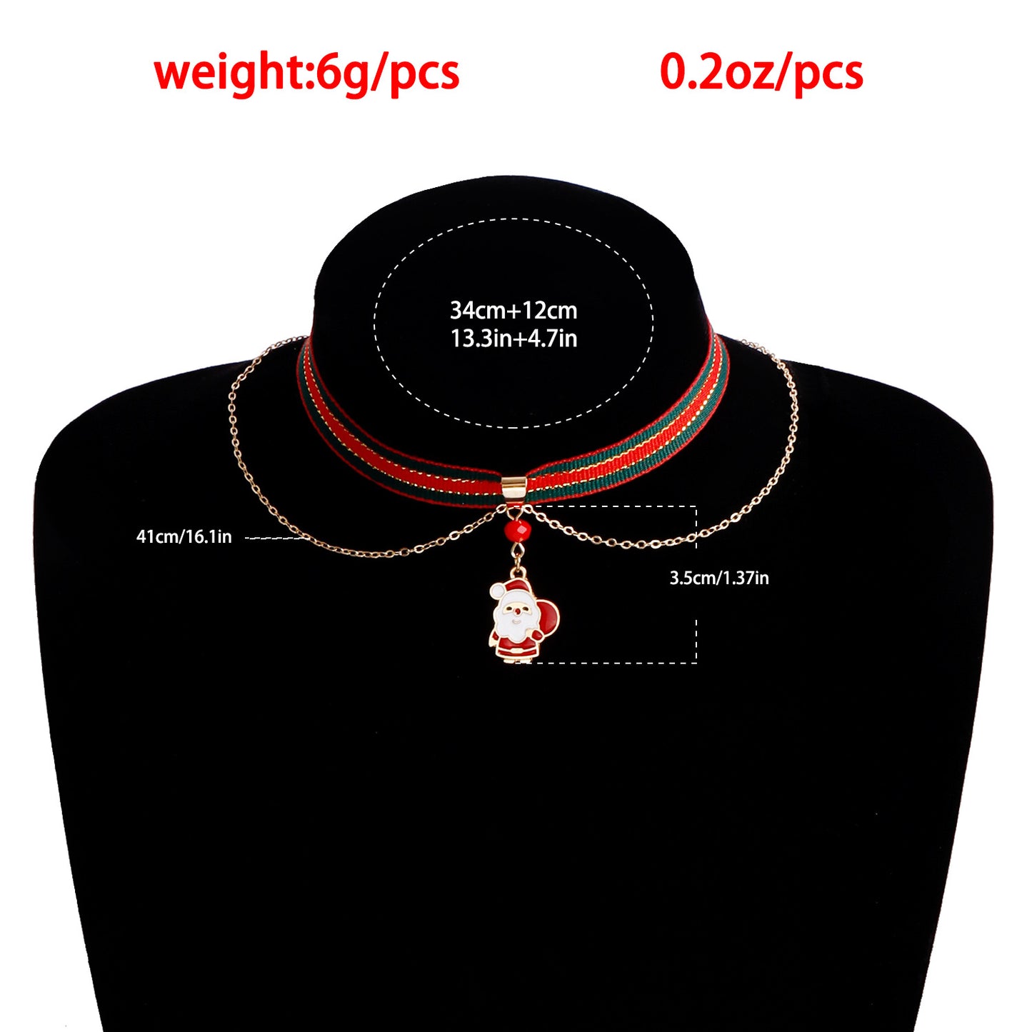 琺瑯卡通項鍊－5#聖誕禮物盒款細節3｜https://igowo.tw/