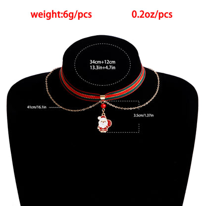 琺瑯卡通項鍊－5#聖誕禮物盒款細節3｜https://igowo.tw/