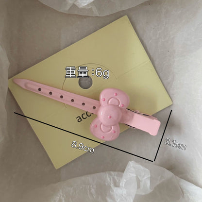 粉色貓咪髮夾