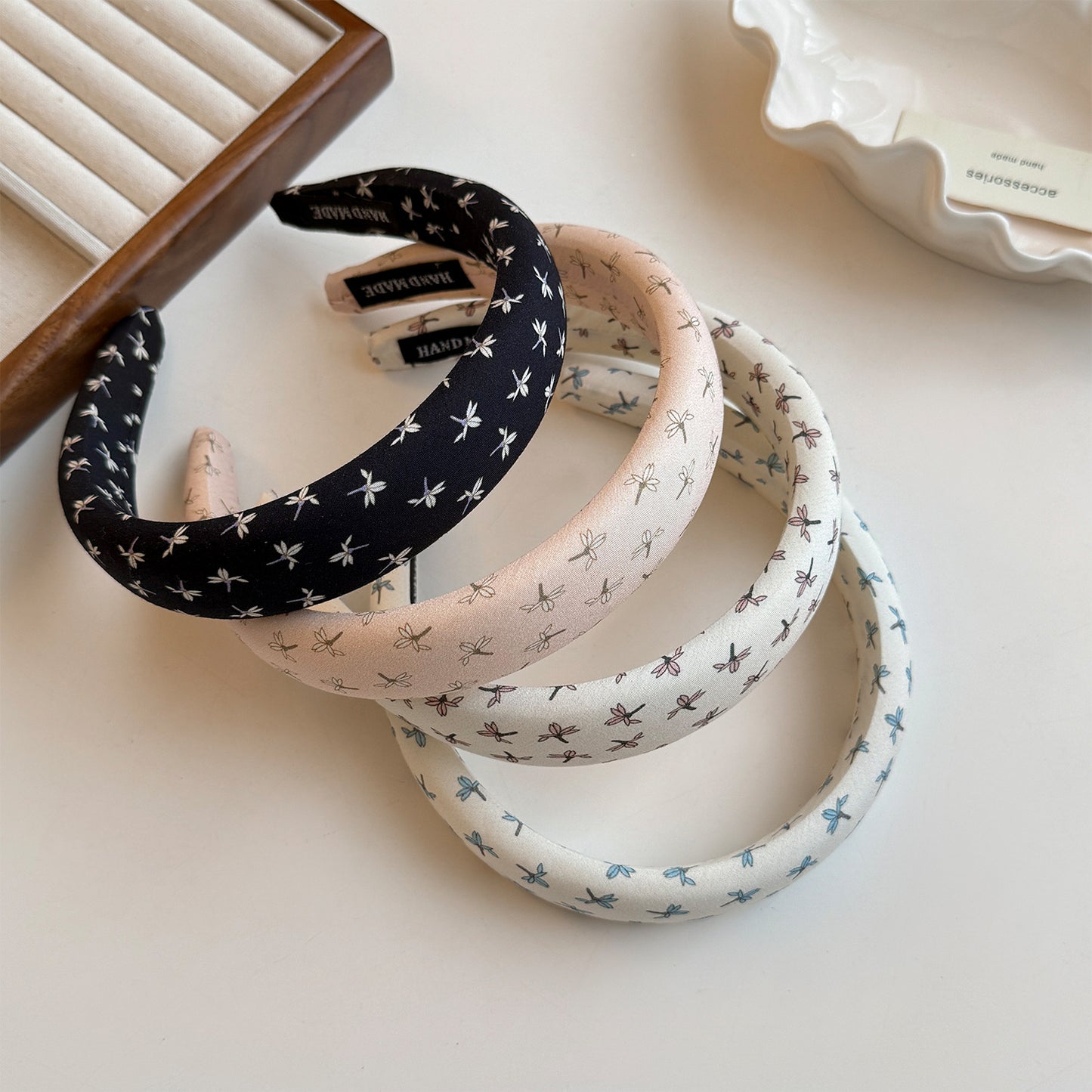 碎花簡約髮箍－商品主圖｜https://igowo.tw/