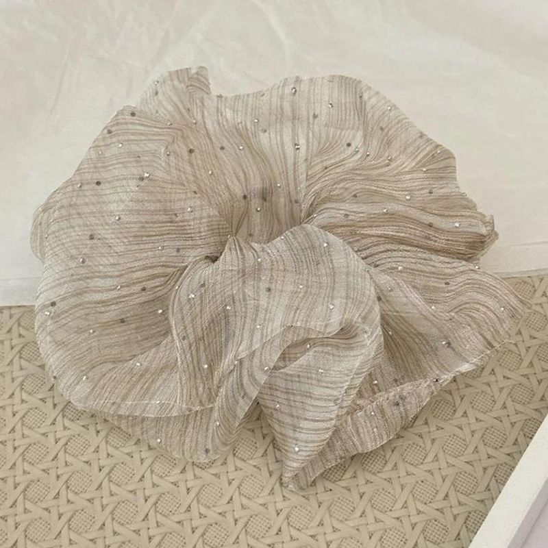 大腸圈鑲鑽簡約髮圈